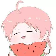 情头吃瓜动漫,动漫情侣头像的甜蜜碰撞  第2张