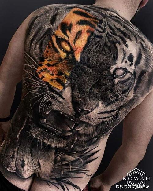 老虎吃瓜纹身图片,揭秘老虎纹身背后的神秘寓意